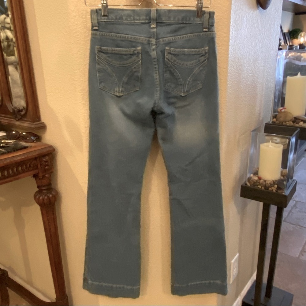 GAP Women Light Blue Wide Leg Hem Jeans Size 2
